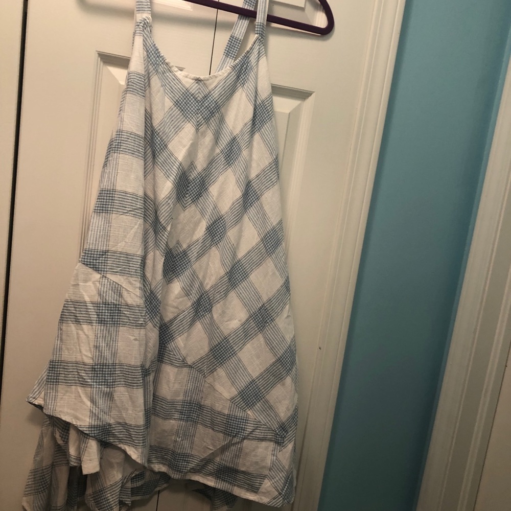 100% cotton boutique Gingham dress with belt